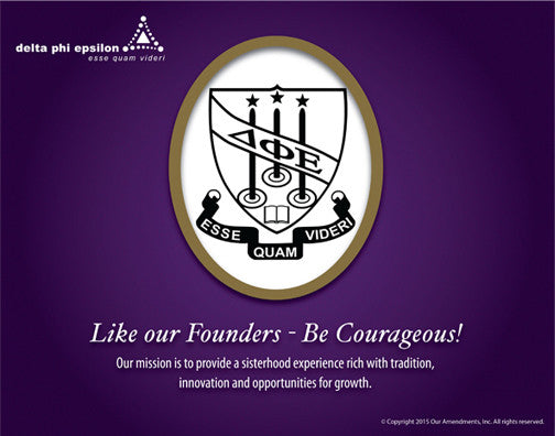 Delta Phi Epsilon <br> Tribute Poster