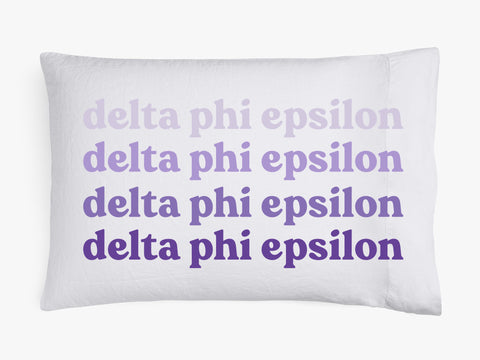 Delta Phi Epsilon Cotton Pillowcase