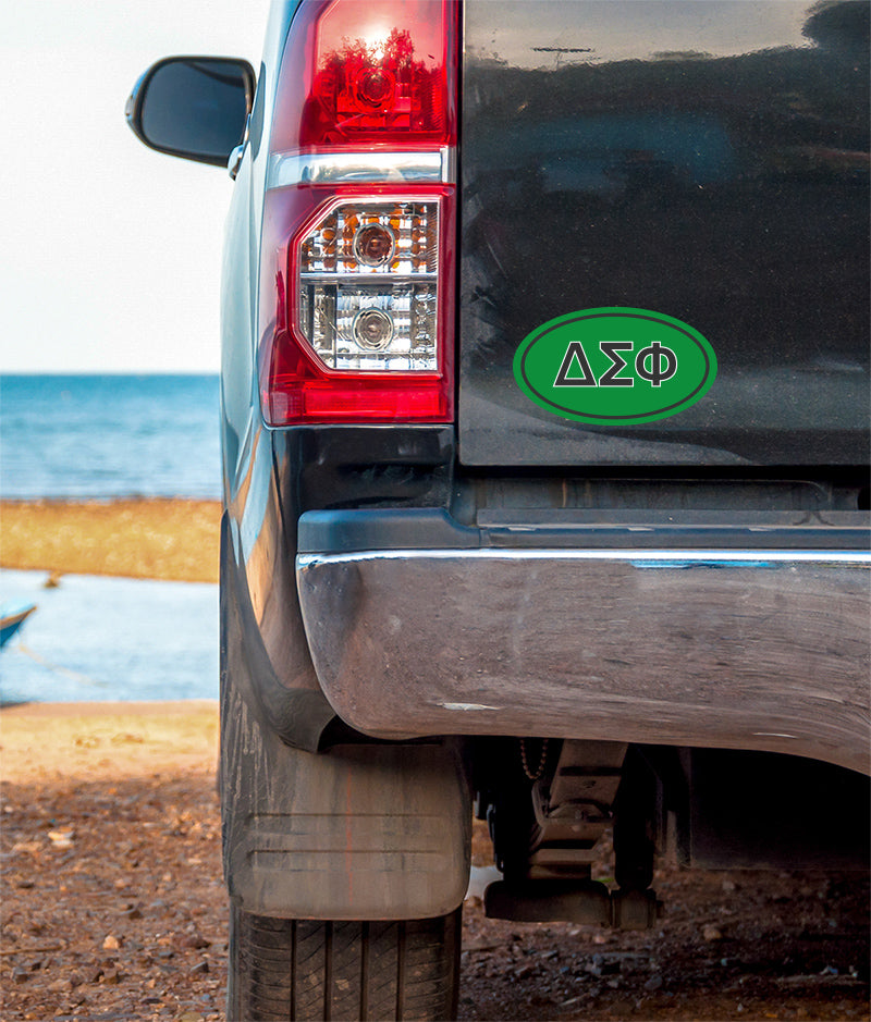 Delta Sigma Phi Oval Fraternity Car Magnet Set of 2