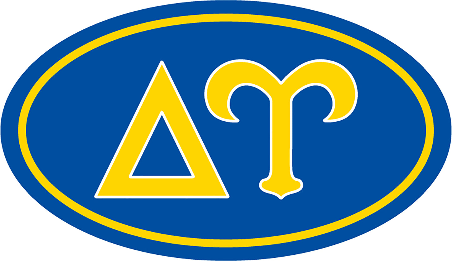 Delta Upsilon Oval Fraternity Car Magnet Set of 2
