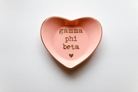 Gamma Phi Beta Ceramic Ring Dish