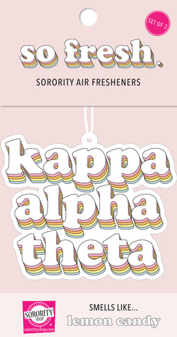 Kappa Alpha Theta Retro Air Freshener