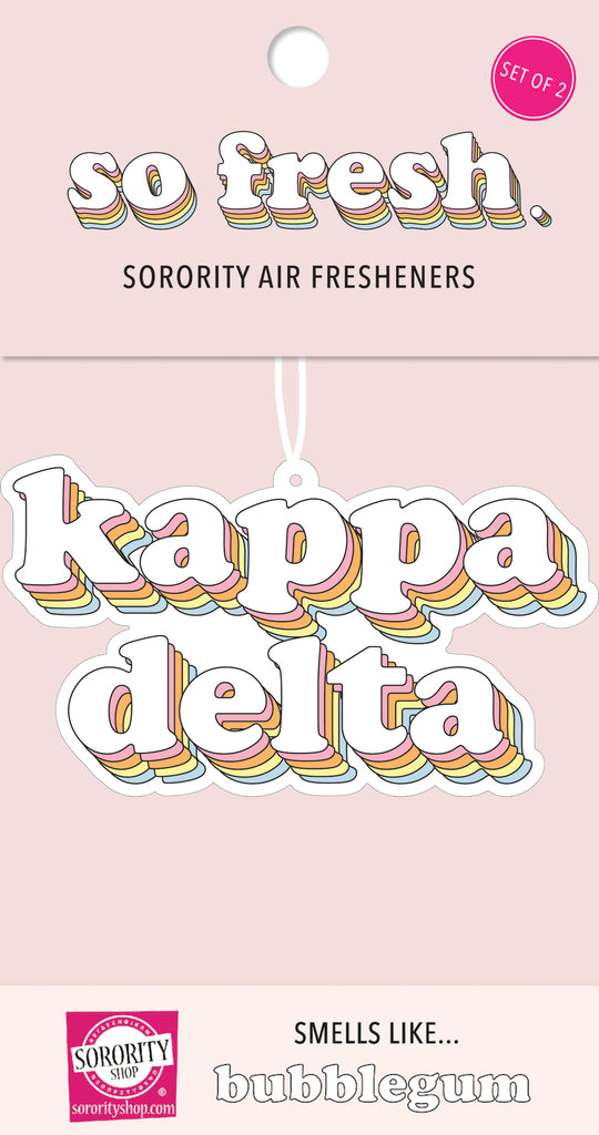 Kappa Delta - Retro Air Freshener - Bubblegum Scent