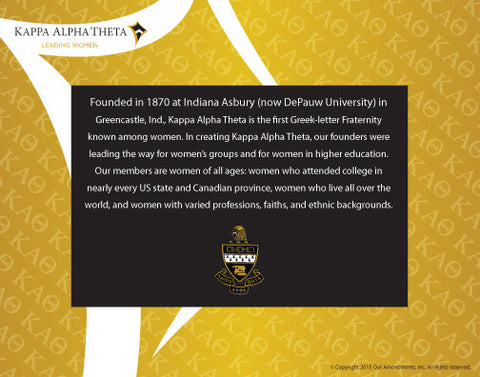 Kappa Alpha Theta <br> Tribute Poster