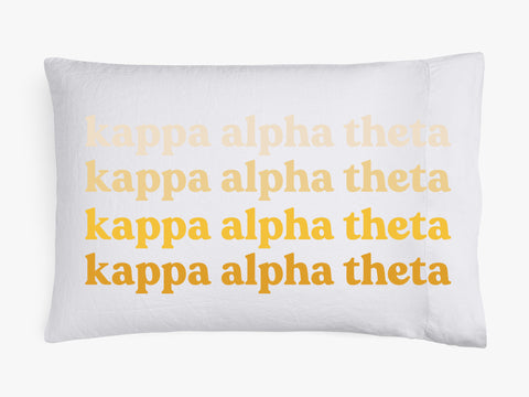 Kappa Alpha Theta Cotton Pillowcase