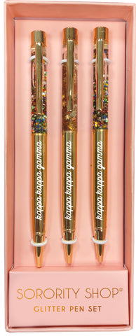 Kappa Kappa Gamma Glitter Pens (Set of 3)