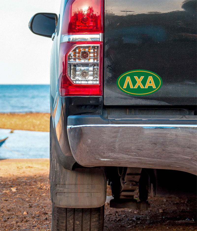 Lambda Chi Alpha Oval Fraternity Car Magnet Set of 2