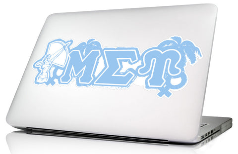 Mu Sigma Upsilon <br> 11.75 x 5 Laptop Skin/Wall Decal