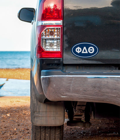 Phi Delta Theta Oval Fraternity Car Magnet Set of 2