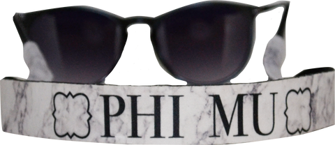 Phi Mu Sunglass Strap - Croakie