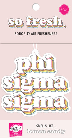 Phi Sigma Sigma Retro Air Freshener