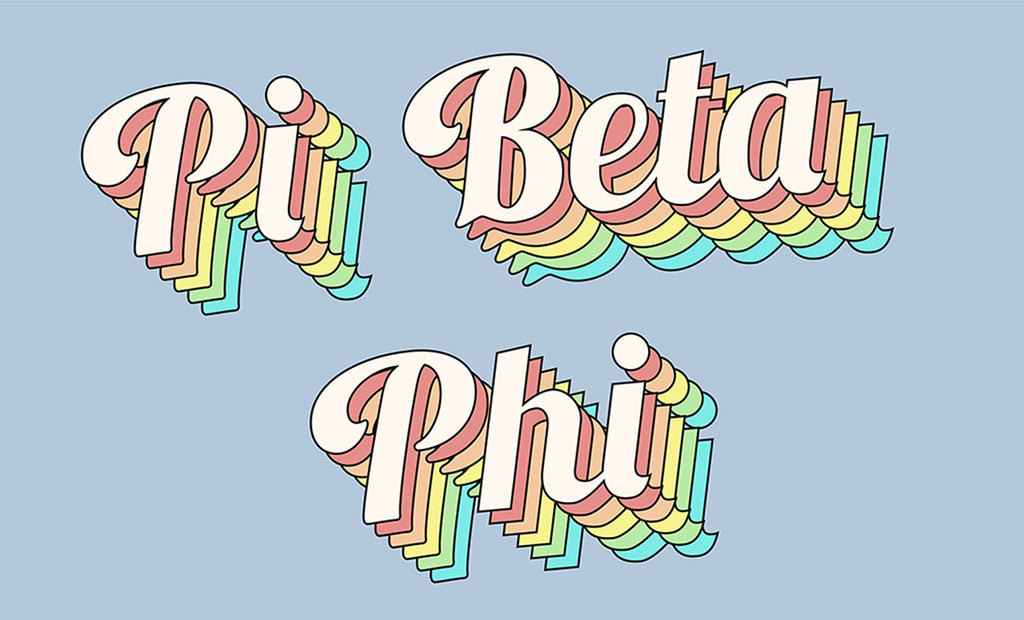 Pi Beta Phi Retro Flag