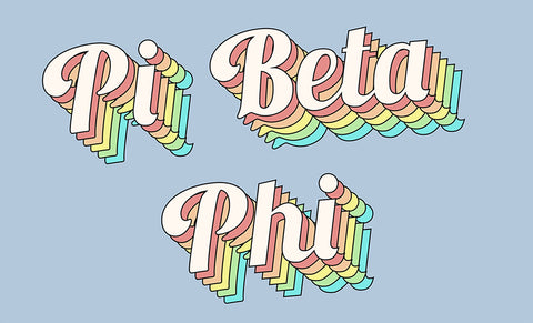 Pi Beta Phi Retro Flag