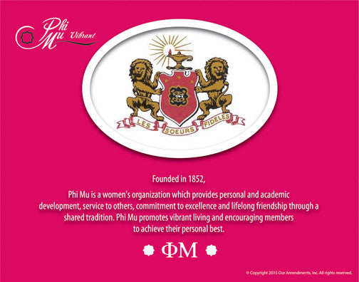 Phi Mu <br> Tribute Poster