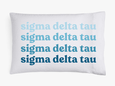 Sigma Delta Tau Cotton Pillowcase