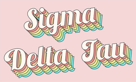 Sigma Delta Tau Retro Flag