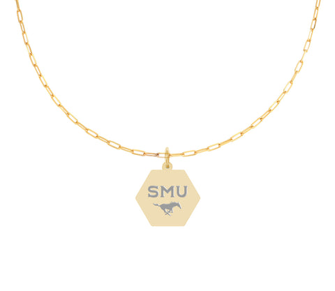Southern Methodist University Paperclip Necklace