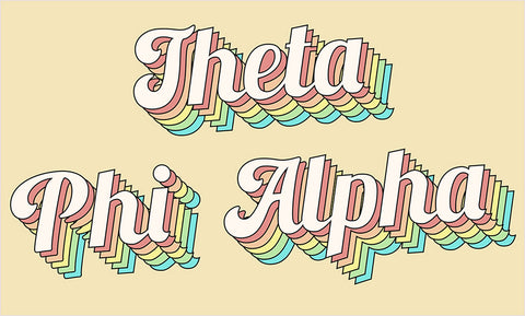 Theta Phi Alpha Retro Flag