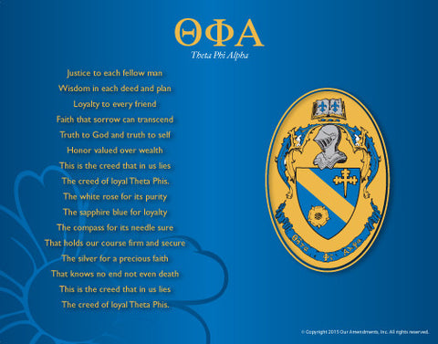 Theta Phi Alpha <br> Tribute Poster