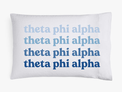 Theta Phi Alpha Cotton Pillowcase
