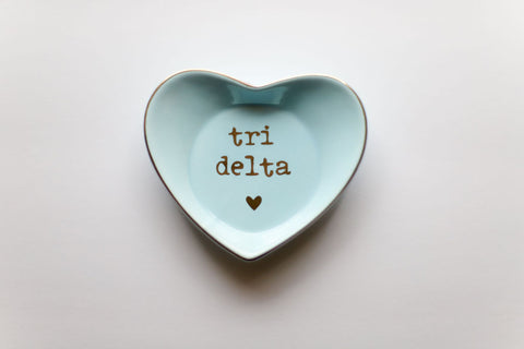 Delta Delta Delta Ceramic Ring Dish
