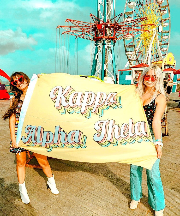 Delta Phi Epsilon Retro Flag