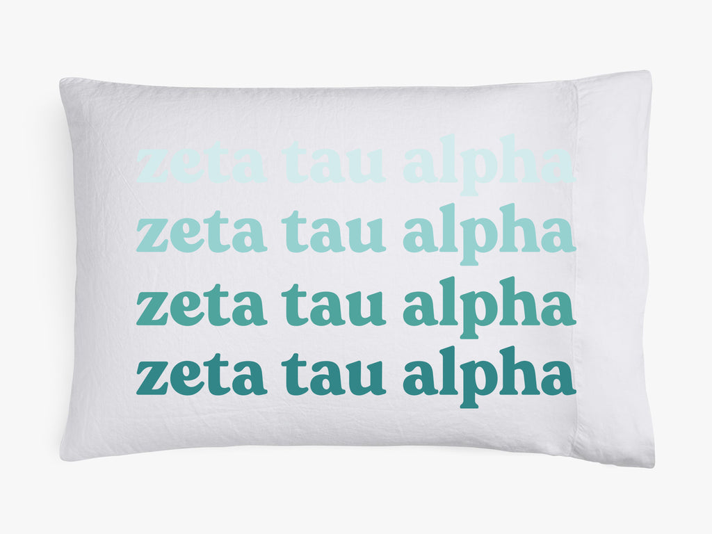 Zeta Tau Alpha Cotton Pillowcase